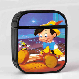 Disney Pinocchio Art Custom AirPods Case Cover Sublimation Hard Durable Plastic Glossy