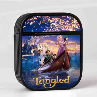 Disney Tangled Custom AirPods Case Cover Sublimation Hard Durable Plastic Glossy