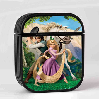 Disney Tangled Rapunzel Flynn and Maximus Custom AirPods Case Cover Sublimation Hard Durable Plastic Glossy