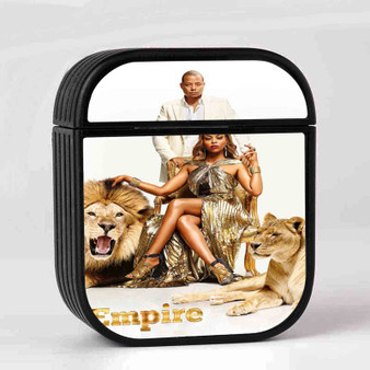 Empire With Lion Custom AirPods Case Cover Sublimation Hard Durable Plastic Glossy