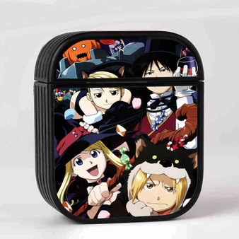 Fullmetal Alchemist Brotherhood All Characters New Custom AirPods Case Cover Sublimation Hard Durable Plastic Glossy