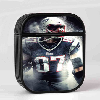 Gronkowski New England Patriots New Custom AirPods Case Cover Sublimation Hard Durable Plastic Glossy