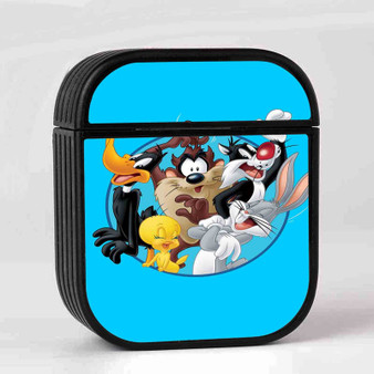 Looney Tunes All of Characters Custom AirPods Case Cover Sublimation Hard Durable Plastic Glossy