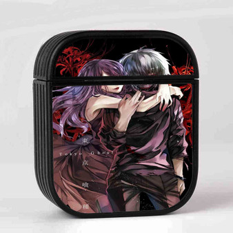 Rize and Kaneki Tokyo Ghoul Custom AirPods Case Cover Sublimation Hard Durable Plastic Glossy