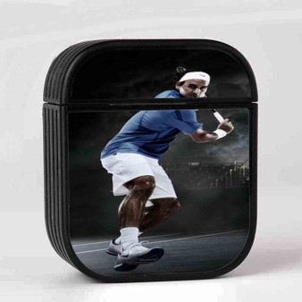 Roger Federer Arts Custom AirPods Case Cover Sublimation Hard Durable Plastic Glossy