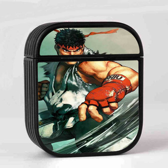 Ryu Street Fighter Custom AirPods Case Cover Sublimation Hard Durable Plastic Glossy