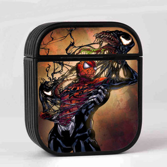 Spiderman vs Venom New Custom AirPods Case Cover Sublimation Hard Durable Plastic Glossy