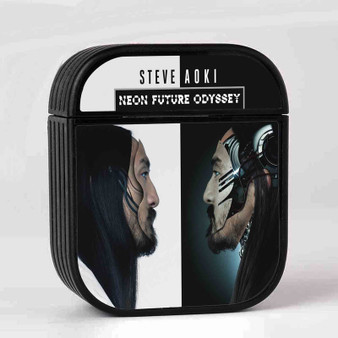 Steve Aoki Neon Future Odyssey Custom AirPods Case Cover Sublimation Hard Durable Plastic Glossy