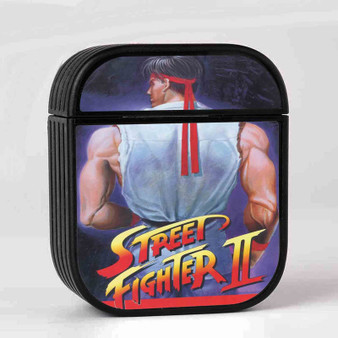 Street Fighter II The World Warrior Ryu Custom AirPods Case Cover Sublimation Hard Durable Plastic Glossy