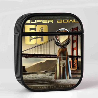 Super Bowl 50 San Francisco Custom AirPods Case Cover Sublimation Hard Durable Plastic Glossy