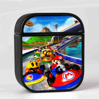 Super Mario Kart Games Custom AirPods Case Cover Sublimation Hard Durable Plastic Glossy