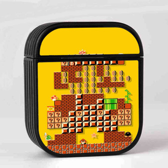 Super Mario Maker Body Art Custom AirPods Case Cover Sublimation Hard Durable Plastic Glossy