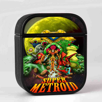 Super Metroid Game New Custom AirPods Case Cover Sublimation Hard Durable Plastic Glossy