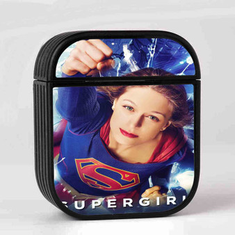 Supergirl Melissa Benoist Custom AirPods Case Cover Sublimation Hard Durable Plastic Glossy