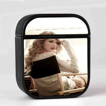 Taylor Swift Glass New Custom AirPods Case Cover Sublimation Hard Durable Plastic Glossy