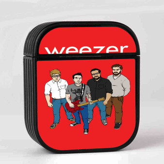 Weezer Band Custom AirPods Case Cover Sublimation Hard Durable Plastic Glossy