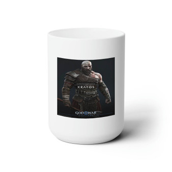Kratos God Of War Ragnarok White Ceramic Mug 15oz With BPA Free