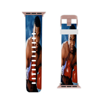 Mike Tyson Champion Boxer Signature Custom Apple Watch Band Professional Grade Thermo Elastomer Replacement Straps