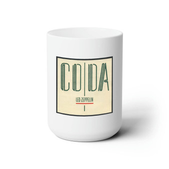 Led Zeppelin Coda 1982 White Ceramic Mug 15oz With BPA Free