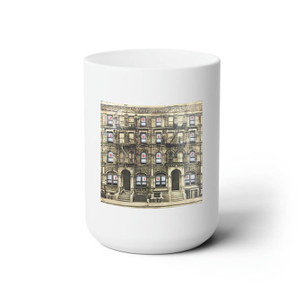 Led Zeppelin Physical Graffiti 1975 White Ceramic Mug 15oz With BPA Free