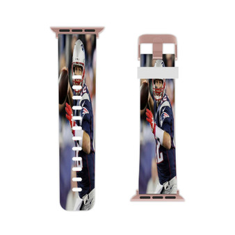 Tom Brady New England Patriots Football Player Custom Apple Watch Band Professional Grade Thermo Elastomer Replacement Straps