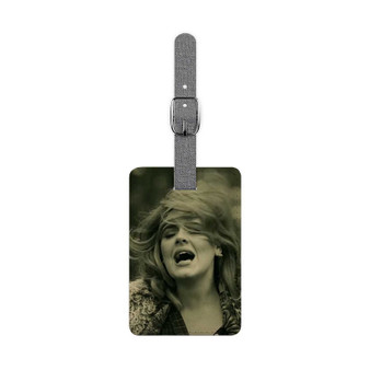 Adele Hello Video Custom Polyester Saffiano Rectangle White Luggage Tag Card Insert
