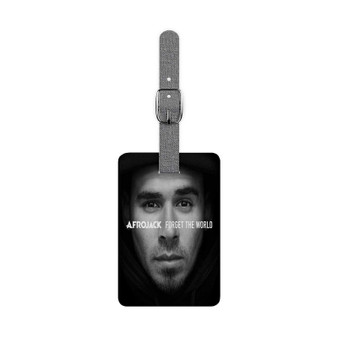 Afrojack Forget The World Custom Polyester Saffiano Rectangle White Luggage Tag Card Insert