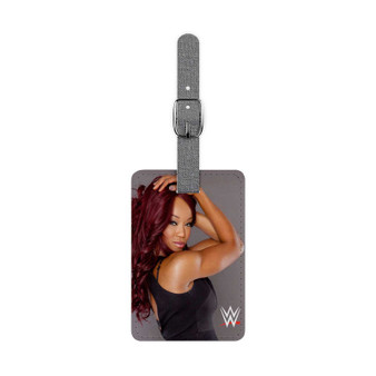 Alicia Fox WWE Custom Polyester Saffiano Rectangle White Luggage Tag Card Insert