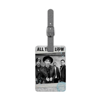 All Time Low Custom Polyester Saffiano Rectangle White Luggage Tag Card Insert