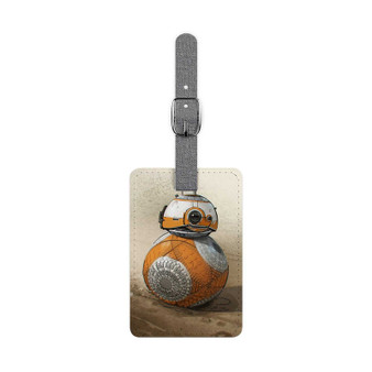 BB8 Droid Star Wars The Force Awakens New Custom Polyester Saffiano Rectangle White Luggage Tag Card Insert