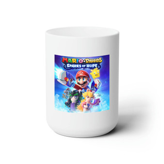 Mario Rabbids Sparks of Hope White Ceramic Mug 15oz With BPA Free