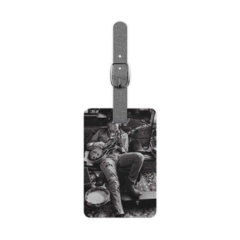 Cody simpson With Guitar Custom Polyester Saffiano Rectangle White Luggage Tag Card Insert