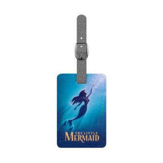 Disney Ariel The Little Mermaid Custom Polyester Saffiano Rectangle White Luggage Tag Card Insert