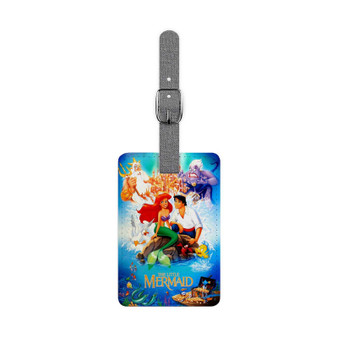 Disney Ariel The Little Mermaid and Prince Custom Polyester Saffiano Rectangle White Luggage Tag Card Insert