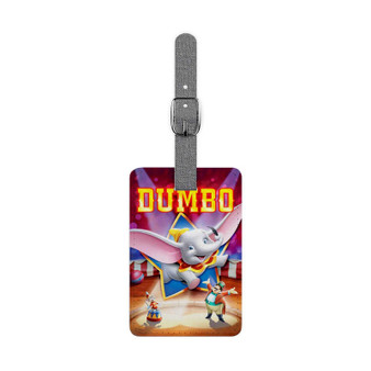 Disney Dumbo Circus Custom Polyester Saffiano Rectangle White Luggage Tag Card Insert