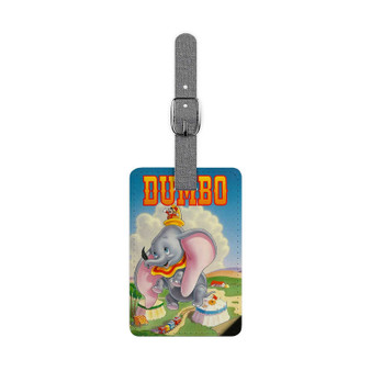 Disney Dumbo Classic Custom Polyester Saffiano Rectangle White Luggage Tag Card Insert