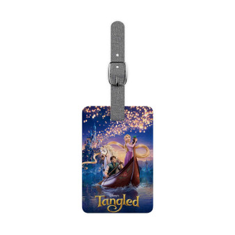 Disney Tangled Custom Polyester Saffiano Rectangle White Luggage Tag Card Insert
