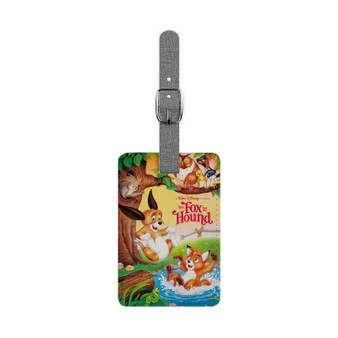 Disney The Fox and the Hound Custom Polyester Saffiano Rectangle White Luggage Tag Card Insert
