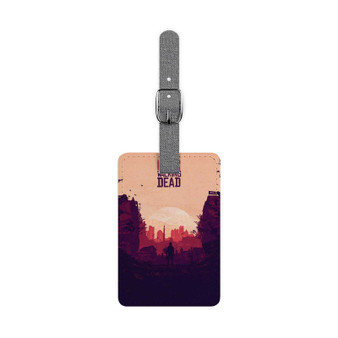 Fear The Walking Dead Custom Polyester Saffiano Rectangle White Luggage Tag Card Insert