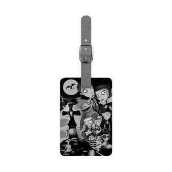 Frankenweenie Characters Custom Polyester Saffiano Rectangle White Luggage Tag Card Insert