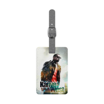 Kanye West Custom Polyester Saffiano Rectangle White Luggage Tag Card Insert