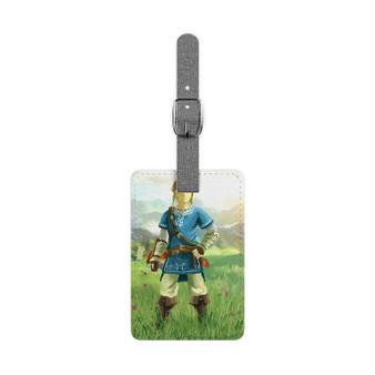 Link The Legend of Zelda Wii U New Custom Polyester Saffiano Rectangle White Luggage Tag Card Insert