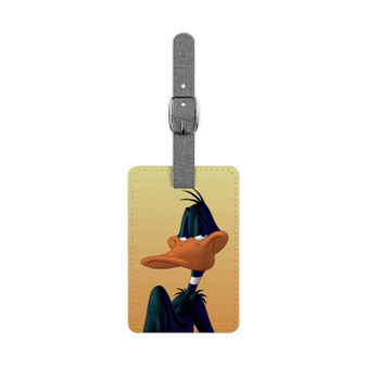 Looney Tunes Daffy Duck Custom Polyester Saffiano Rectangle White Luggage Tag Card Insert