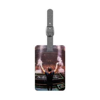 Martin Garrix DJ Concert Custom Polyester Saffiano Rectangle White Luggage Tag Card Insert