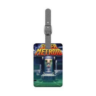 Metroid Super Metroid Custom Polyester Saffiano Rectangle White Luggage Tag Card Insert