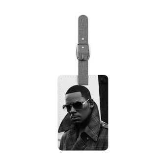 R Kelly Art Custom Polyester Saffiano Rectangle White Luggage Tag Card Insert
