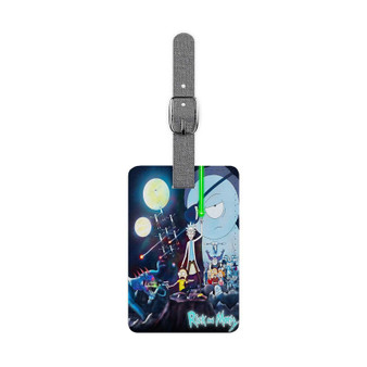 Rick and Morty Star Wars Custom Polyester Saffiano Rectangle White Luggage Tag Card Insert