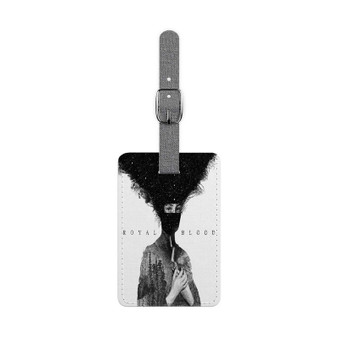 Royal Blood Black Hair Sky New Custom Polyester Saffiano Rectangle White Luggage Tag Card Insert