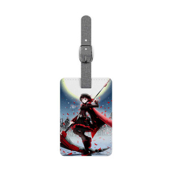 Rwby Ruby Moon Custom Polyester Saffiano Rectangle White Luggage Tag Card Insert