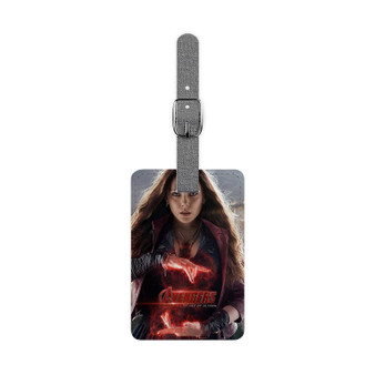 Scarlet Witch The Avengers New Custom Polyester Saffiano Rectangle White Luggage Tag Card Insert